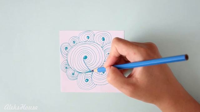 ZENTANGLE step by step | tutorial #9 смотреть онлайн