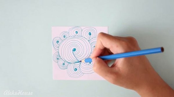 ZENTANGLE step by step | tutorial #9