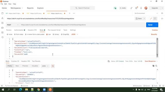 Oracle Cloud ERP - Upload File To UCM - Using REST API смотреть онлайн