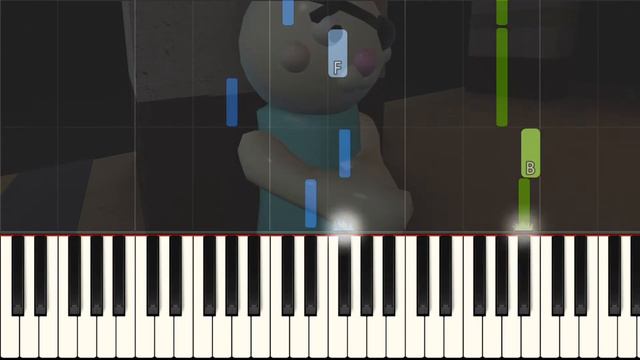 Piggy Roblox Bunny Theme Piano (FREE music sheet) смотреть онлайн