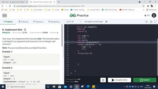 Create Your Own Atoi() in Java! Find Out How Now! Implement Atoi | String to Integer (atoi) | Java смотреть онлайн