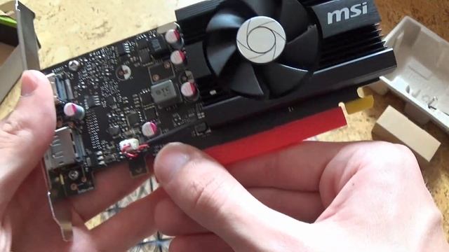MSI Geforce GT 1030 2G LP OC Unboxing смотреть онлайн