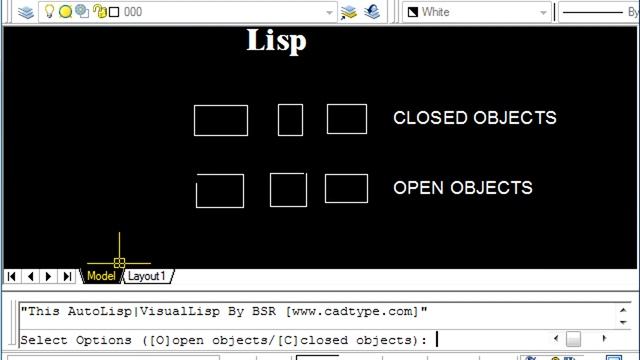 select or find closed objects and open objects in autocad using lisp | CTL61 смотреть онлайн