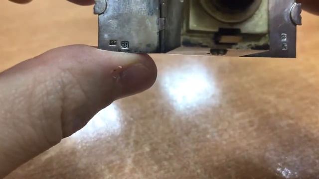 Антикварная карманная переносная чернильница Серебро 88 пробы смотреть онлайн