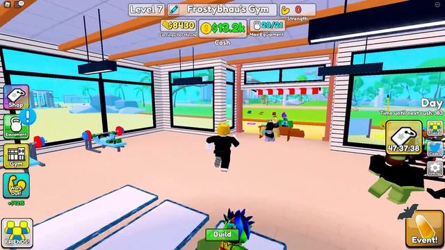 BUILDING MY OWN GYM TO REACH GOD LEVEL POWER ROBLOX смотреть онлайн