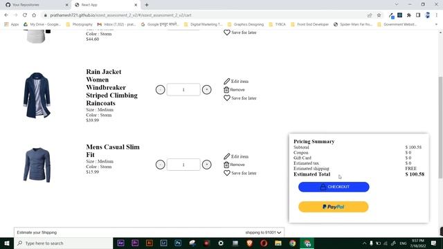 Shopping cart Website using react-redux. смотреть онлайн