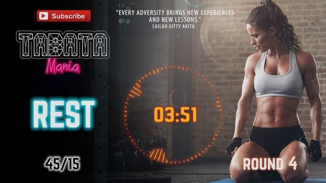 HiiT Workout Song W/ TIMER - 45/15 - Ride By TABATAMANIA