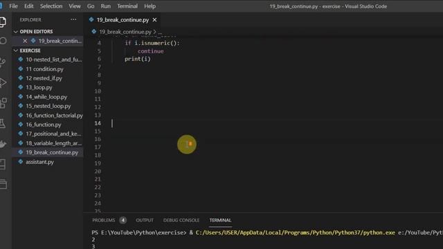 Part 19 | Break & Continue Statements | Python Programming Tutorial in Bengali смотреть онлайн