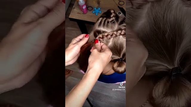 Прически, Детские прически, Косы, косички, Видео уроки,прически косички, косички сердечки ❤️ смотреть онлайн