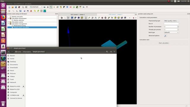 [ Salome CFD tutorial 3] Simulating a simple junction with Code Saturne (Flow and Temperature) смотреть онлайн