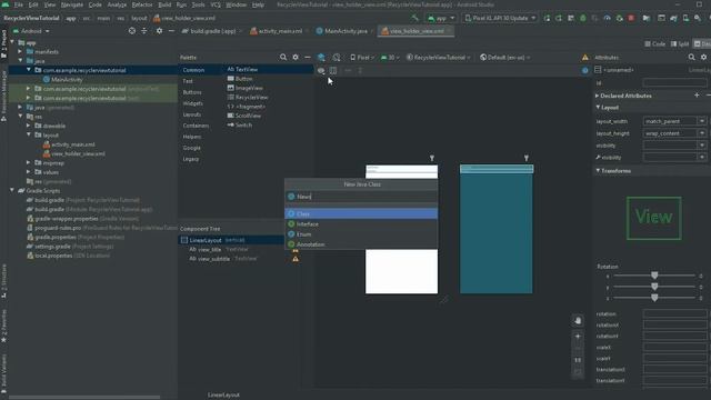 Android Recycler View смотреть онлайн