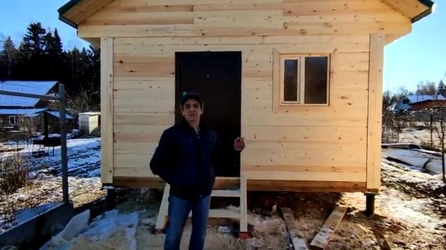 Отзыв заказчика о построенной бани 4х4 по проекту Б-2 смотреть онлайн