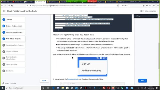 Complete Cloud Firestore Android Codelab смотреть онлайн