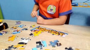 Вспыш и чудо машинки.Собираем пазл Вспыш и чудо машинки.