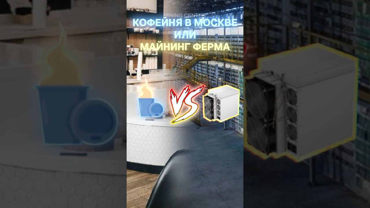 Кофейня в Москве или майнинг-ферма? #майнинг #биткоин #криптовалюта #майнингферма #майнер #асик #btc смотреть онлайн
