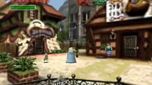 Zelda 64 - Market town 3DS Background смотреть онлайн
