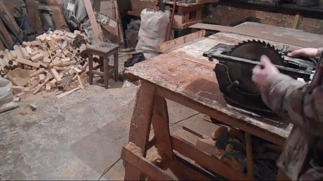 Торцую бруски - заготовки для табурет смотреть онлайн