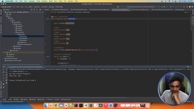 Decorator Design Pattern with a LIVE EXAMPLE | How to implement Decorator Pattern | HINDI смотреть онлайн