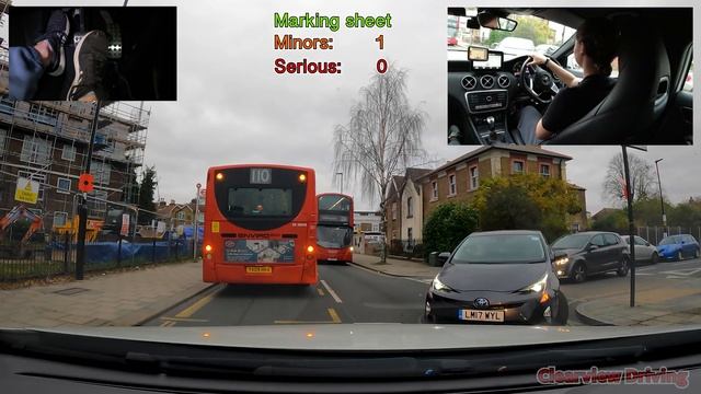 Mock test PASS | Nearly Fails for Not Noticing The Bus With Hazards Lights! смотреть онлайн