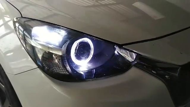 MAZDA 2 SKY ACTIVE Projector BM Style+Xenon By SRAUTOCAR смотреть онлайн
