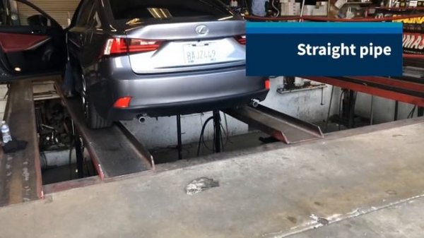 Stock to Straight pipe Lexus IS 250