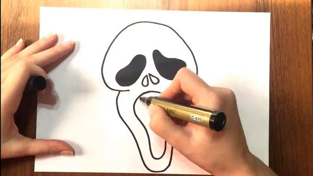Страшные рисунки на Хэллоуин,Крик / Scary drawings for Halloween, Scream смотреть онлайн