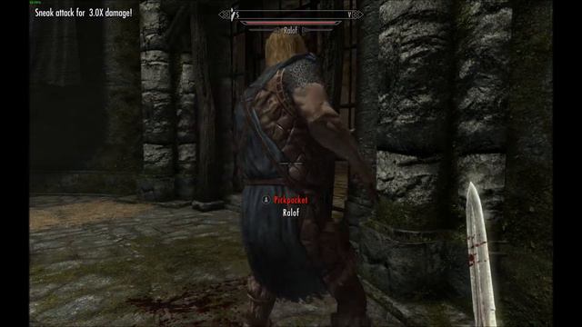Skyrim Sneak Level Up Trick (Voiced)