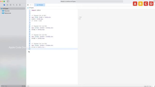 Difference types of Integers - Signed, Unsigned, and their bit-wise types Swift | Swift Notes | ABC смотреть онлайн