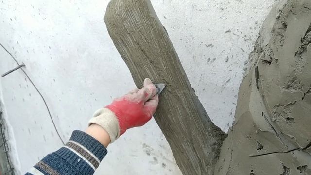 Как сделать мангал барбекю из бетона виде камня #3 смотреть онлайн