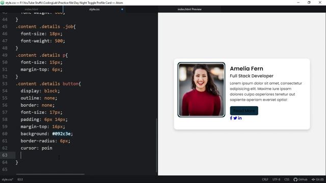 Day Night Mode using only HTML & CSS | Custom Checkbox Toggle Button смотреть онлайн