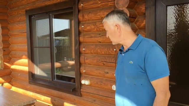 ГОСТЕВОЙ СРУБ 6Х8. Дом из оцилиндрованного бревна. Дом в Краснодаре. Деревянный гостевой дом смотреть онлайн