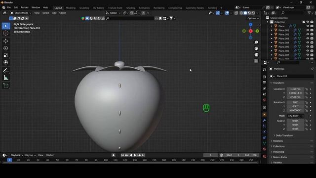 Blender 3D beginner tutorial: Create a Strawberry scence. смотреть онлайн