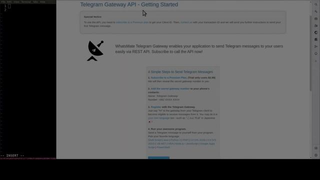 How to send a Telegram message in Python смотреть онлайн
