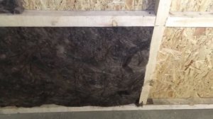 Перегородка из брусков и OSB