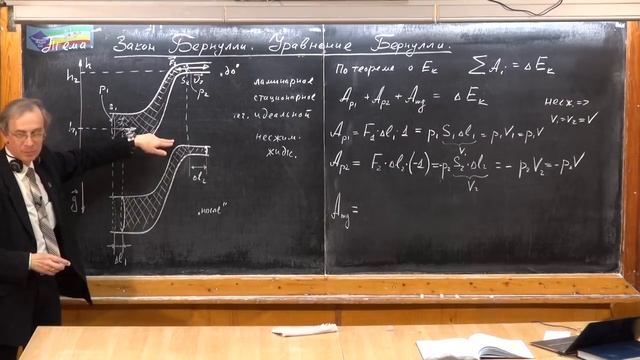 Урок 133. Закон Бернулли. Уравнение Бернулли смотреть онлайн