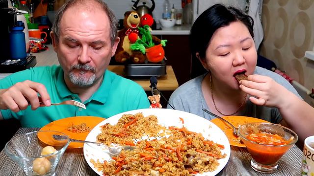 Мукбанг Узбекский Плов / Mukbang Plov