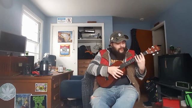 GrunK's Desktop Uke Jive #6: Beck - Loser baritone ukulele cover смотреть онлайн