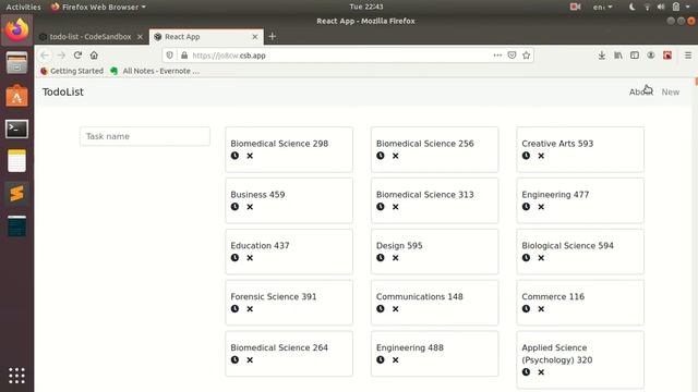 React js Todo List app смотреть онлайн