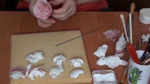 Холодный фарфор. Рождение розы. Часть1