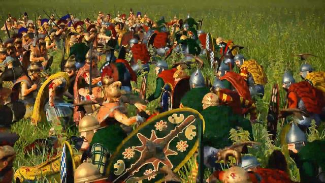 Total War Rome 2 Thracian Nobles VS Oathsworn ELITE смотреть онлайн