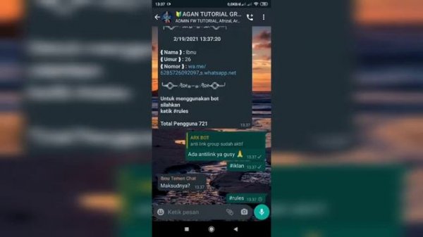 Update Script Bot Whatsapp Terbaru | Antilink Via termux support Node js tinggi!!