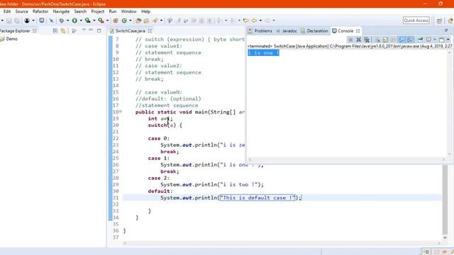 Switch In JAVA | Using Switch Case смотреть онлайн