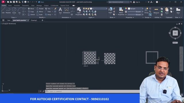 AutoCAD 2024 - 1 MIN मैं बनाएं CHESS BOARD AutoCAD 2024 मैं - CHESSBOARD in one minute on AutoCAD смотреть онлайн