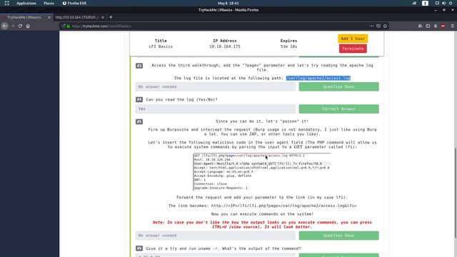 LFI Basics Tryhackme Walkthrough смотреть онлайн