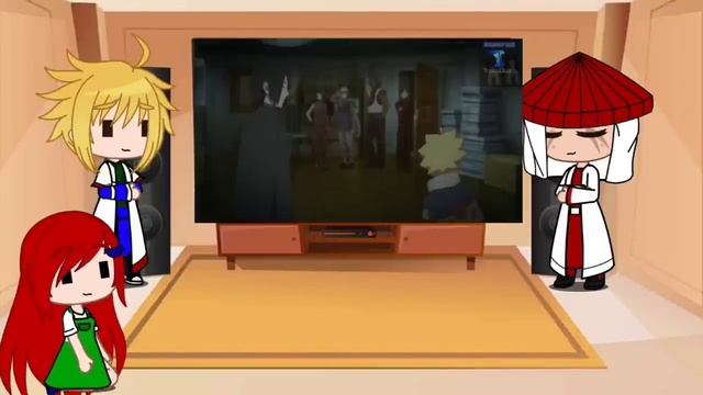 (REACT)MINATO KUSHINA E HIRUZEN REAGINDO À NARUTO E SASUKE VS MOMOSHIKI|(Jhonny)|Dublado|Gacha Club