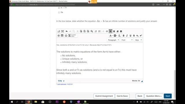 MATH1131 exam revision algebra 2020T1 смотреть онлайн