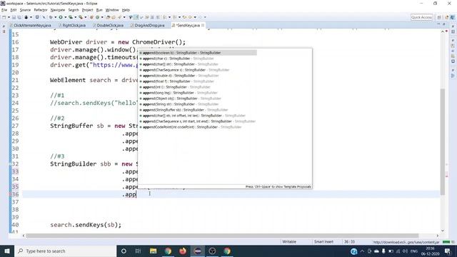Different Ways Of Entering Character Sequence Using sendKeys Method In Selenium WebDriver смотреть онлайн