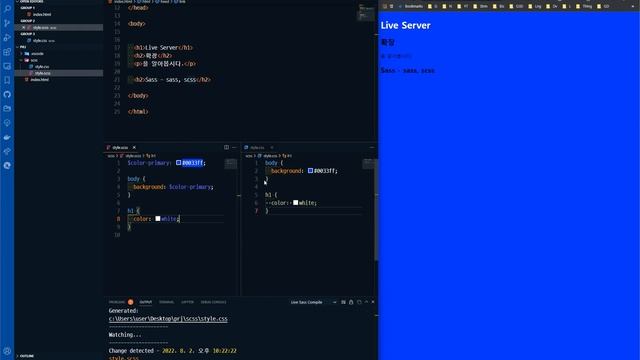 비주얼 스튜디오 코드: 확장 - Live Server, Sass Compiler / VSCode: Extension - Live Server, Sass Compiler смотреть онлайн