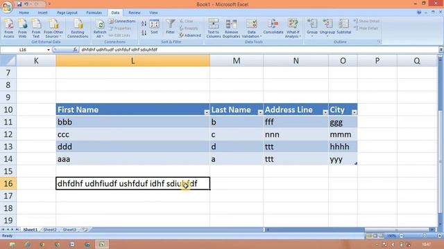 MS Excel Explain In Tamil/data Menu Explain In Tamil/how To Use Options In Data/BROSY ACADEMY