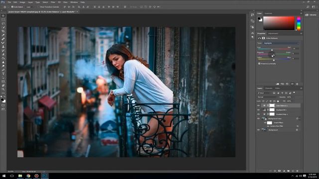 Cinematic Color Tone Adobe Photoshop 2019 смотреть онлайн